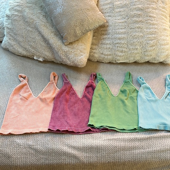 🌺free people washed seamless crop top - Picture 16 of 17